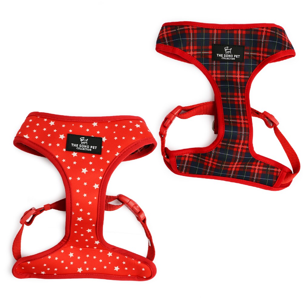 Ancol Harness Soho Tartan/Star Extra Small