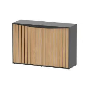 Splendid 120 Aquarium Black + Black Slat Cabinet