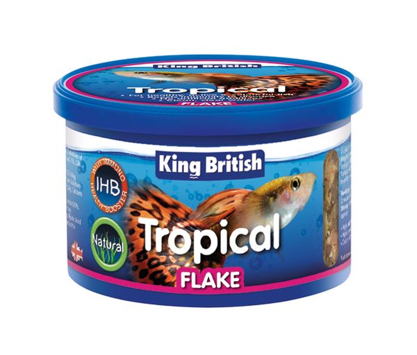 King British Tropical Fish Flake Food 55g