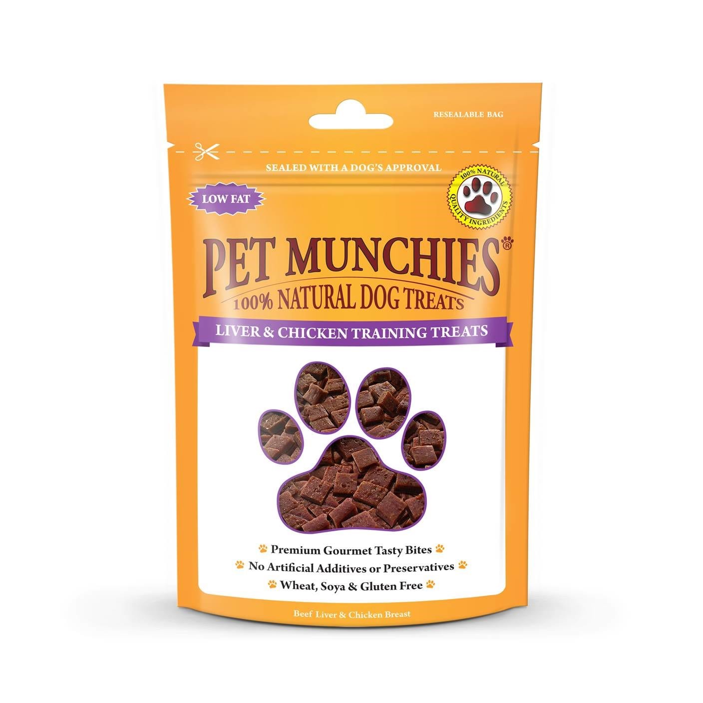 Pet Munchies 100% Natural Liver & Chicken Training Treat 50g