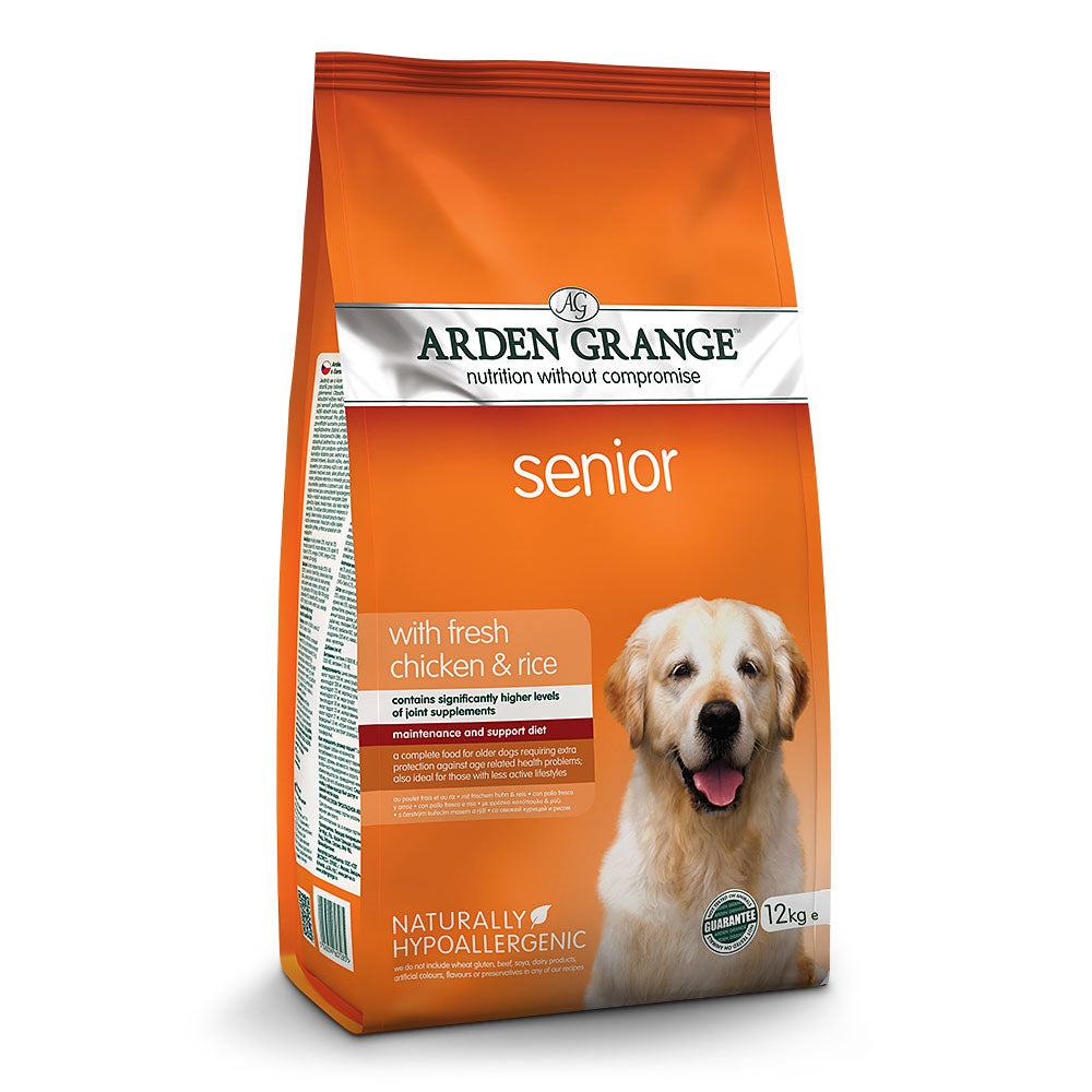 Arden Grange Dog Adult Senior - fresh chicken & rice 12kg