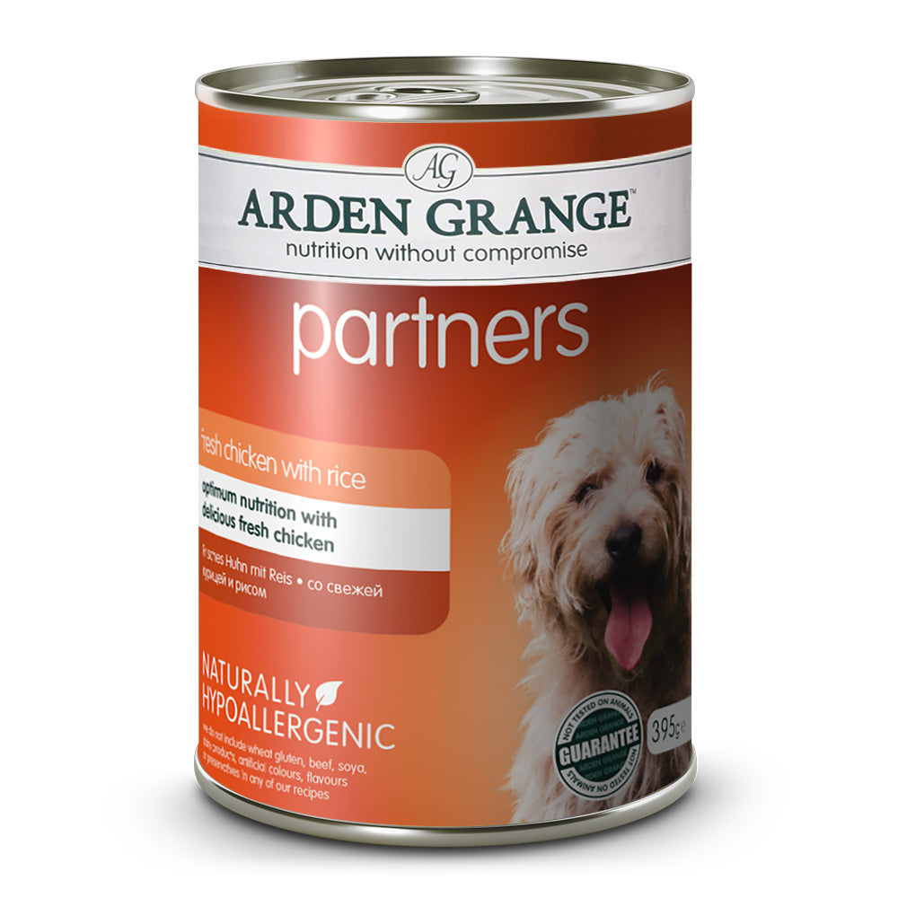 Arden Grange Dog Partners Chicken and Rice 395g 1x Can