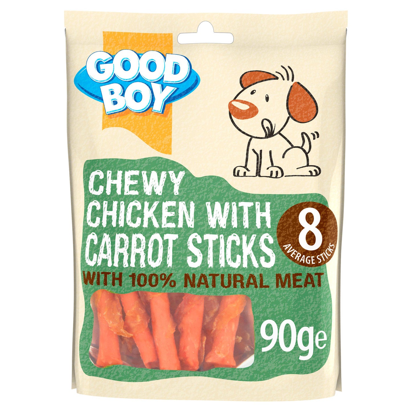 Good Boy Chewy Chicken & Carrot Sticks 90g