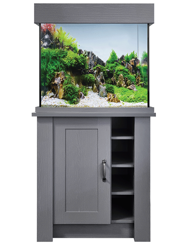 Aqua One OakStyle Shaker Slate Grey 110 and Cabinet