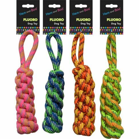 Hem and Boo FLUORO Dog Toy THICK