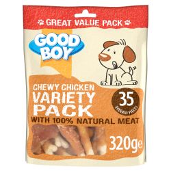 Good Boy Chewy Chicken Variety Pack, 320g