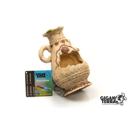 Beige Jar 568 - 13 x 9 x 14.5 cm