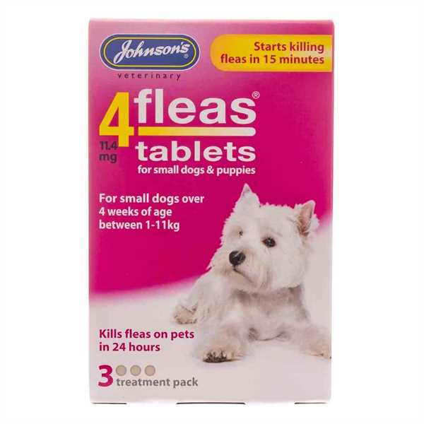 Johnson's 4fleas Small Dog Tabs (3 Tabs)