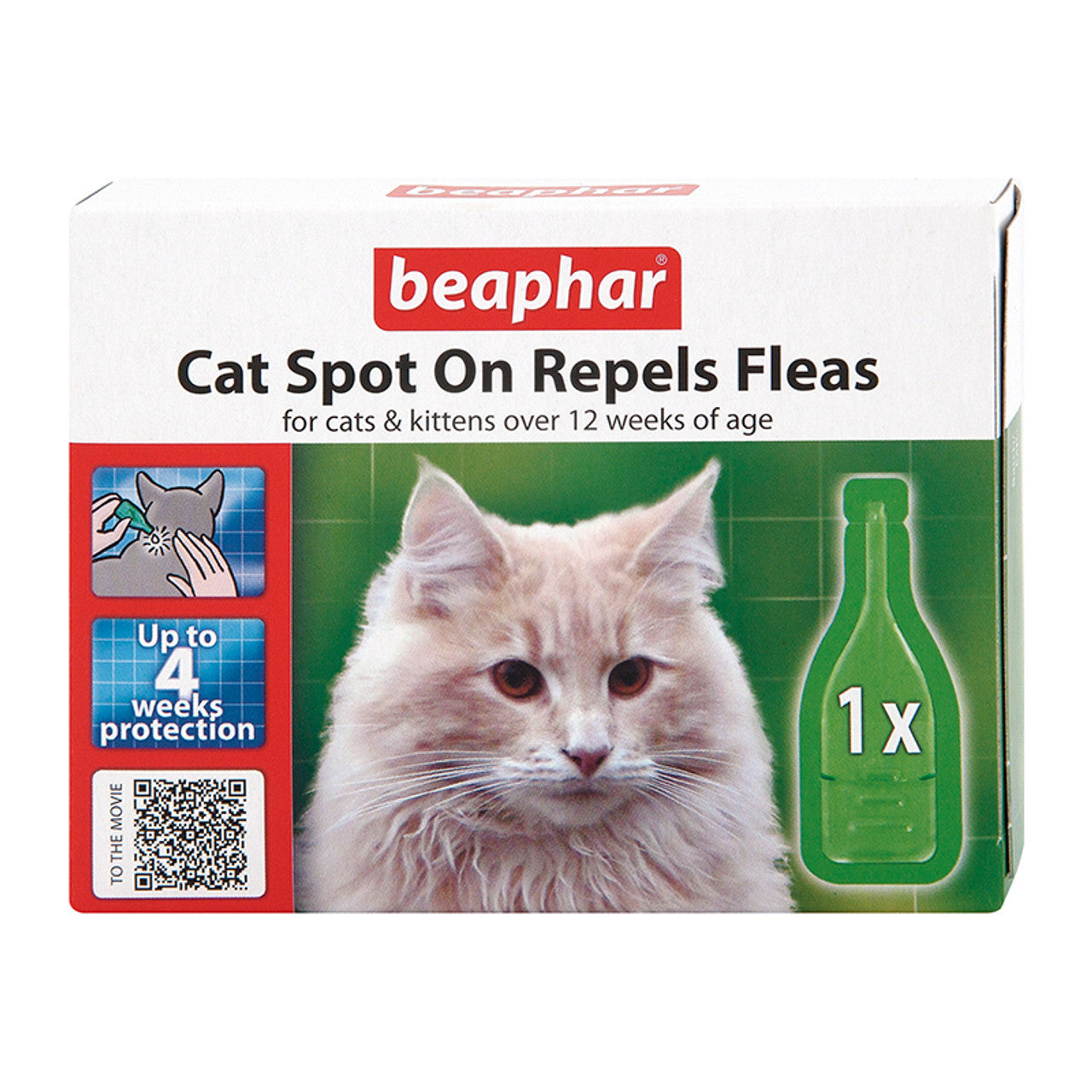 Beaphar Cat Spot On Repels Fleas 4 Weeks