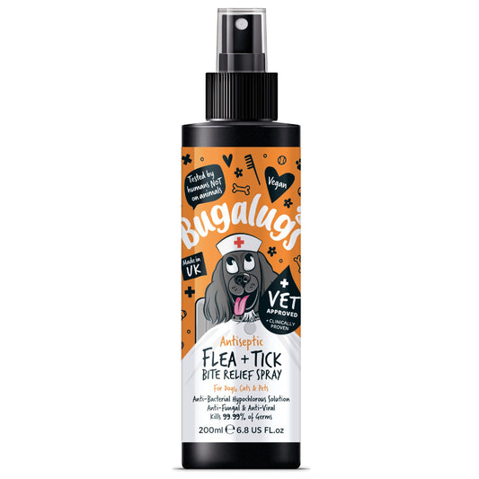 Bugalugs Antiseptic Flea & Tick Bite Relief Spray, 200ml