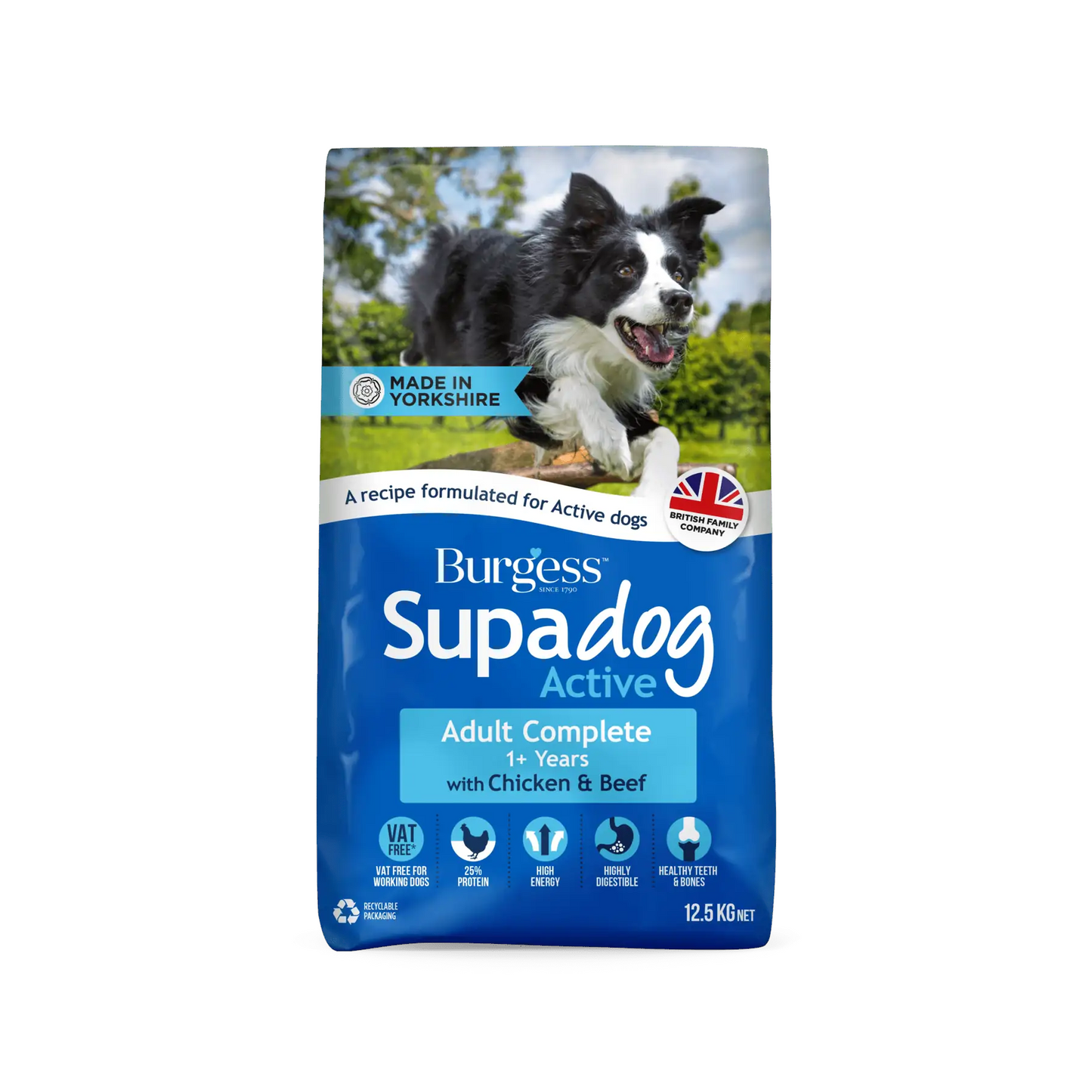 Burgess Supadog Adult Complete Dog Active 12.5kg