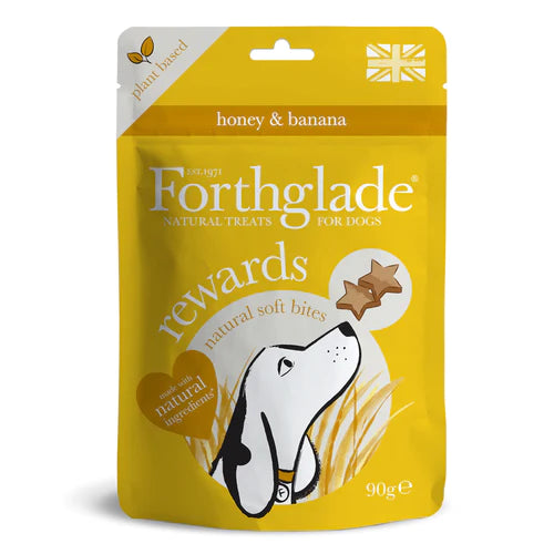 Forthglade Functional Soft Bite Treats - Plant Based Banana & Honey 90g