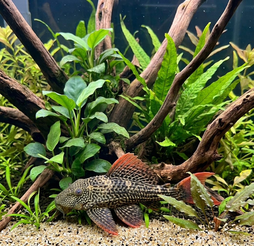 Plecostomus Scarlet Cactus L25