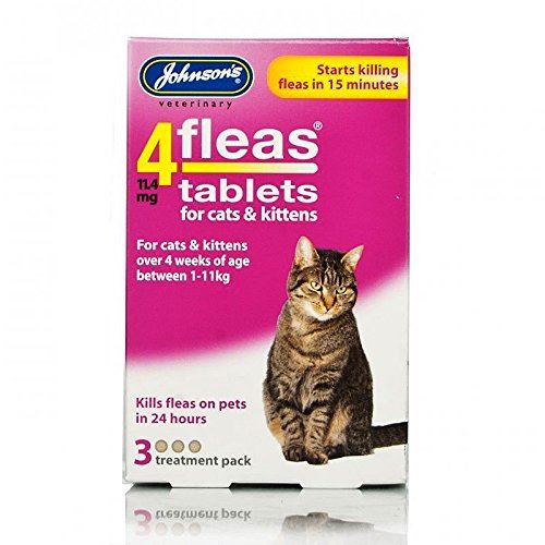 Johnson's 4fleas Kitten/Cat Tabs (3 Tabs)