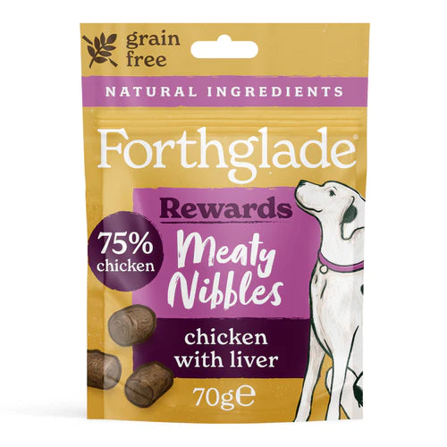 Forthglade Meaty Nibbles Chicken & Liver 70g