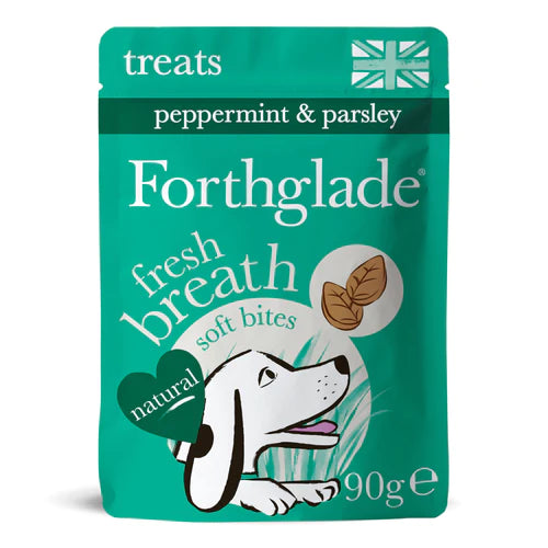 Forthglade Peppermint and Parsley Fresh Breath Soft Bite Treat 8 Pack 90g