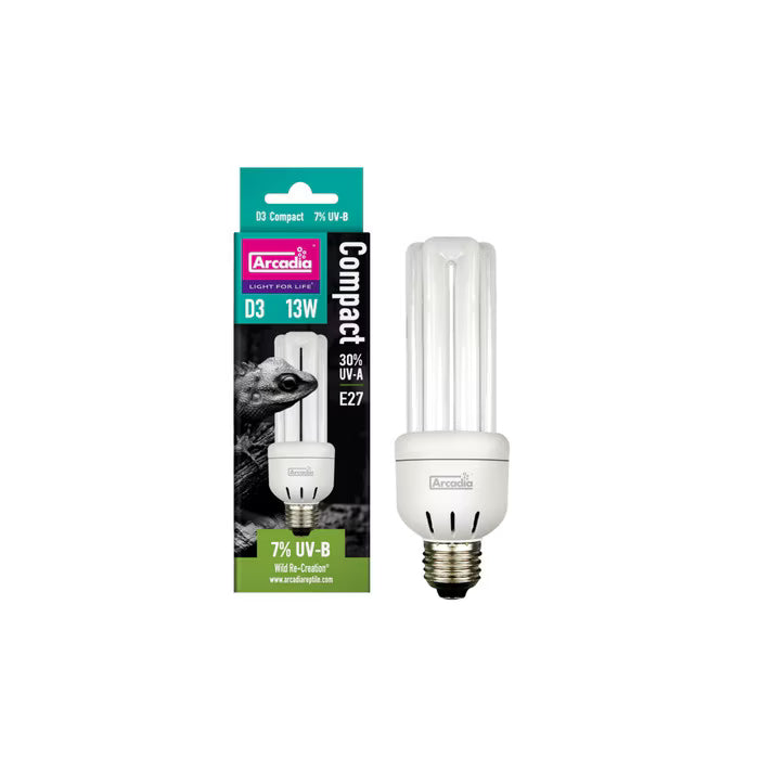 Arcadia D3 Compact Bulb 7% 13w