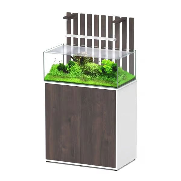 Shallow Aquascape 80 White + External Filter