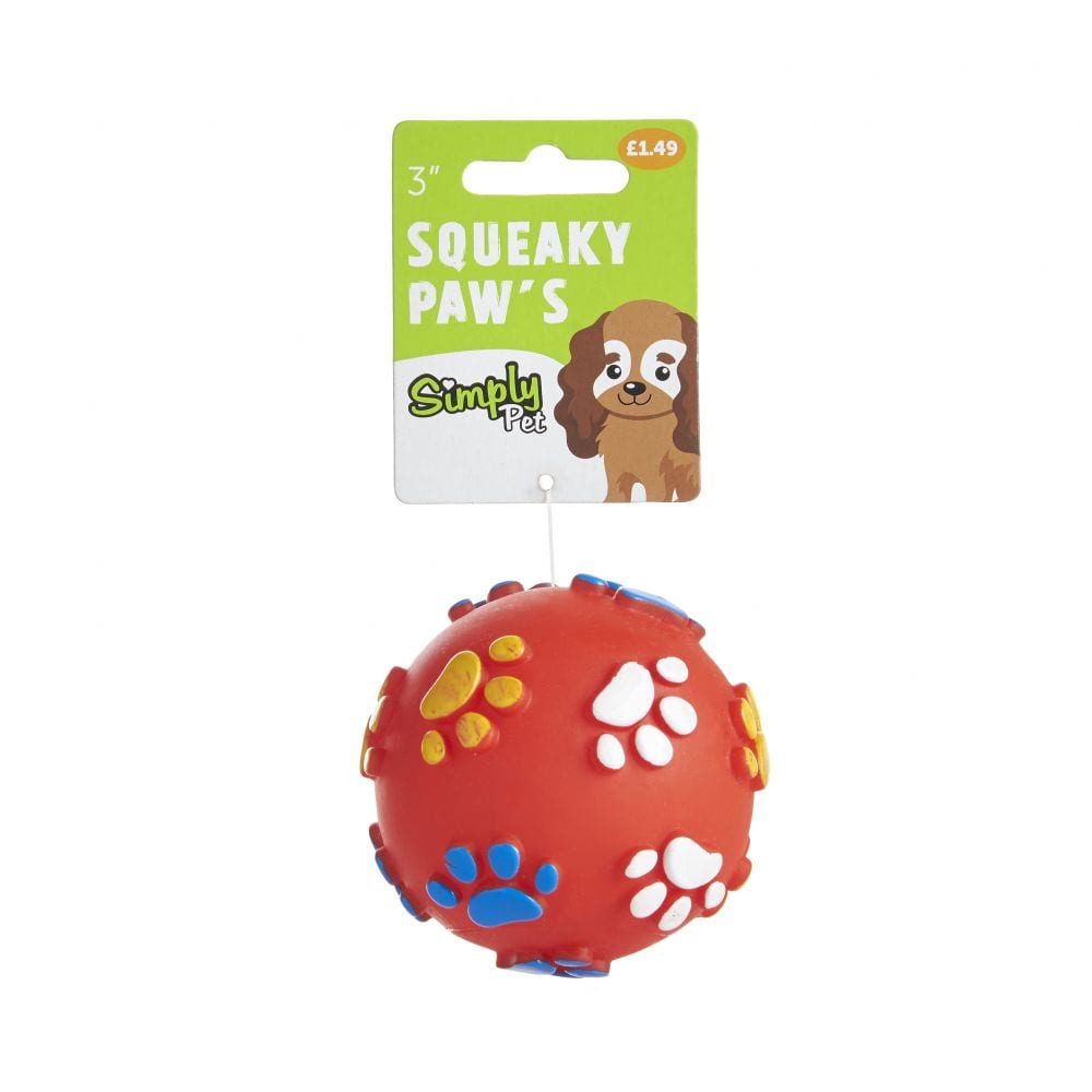 Squeaky Paws Squeaky Ball 3"