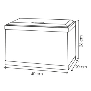 CIANO AQUA 20 AQUARIUM - BLACK