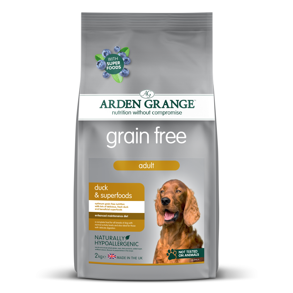 Arden Grange Adult Dog Grain Free Duck & Superfoods 2kg