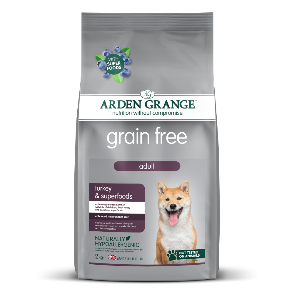 Arden Grange Adult Dog Grain Free Turkey & Superfoods 2kg