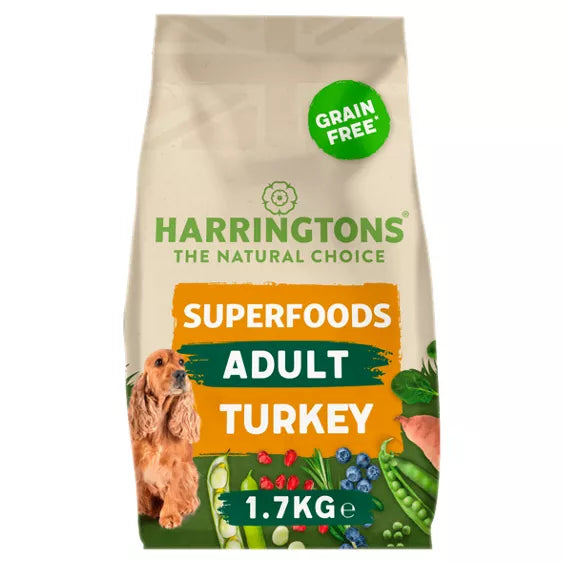 Harringtons Adult Dog Grain Free Superfoods Turkey 1.7kg