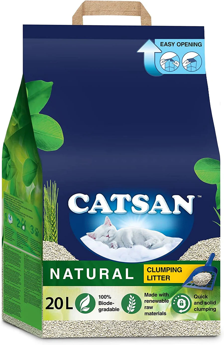 CATSAN Natural Biodegradable Clumping Cat Litter 20 Litre