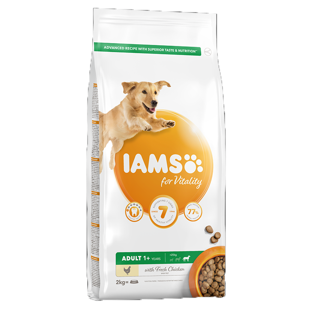 IAMS for Vitality Adult Large Dog Food with Fresh Chicken 2kg