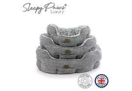 Ancol Sleepy Paws Oval Bed Grey, 50cm