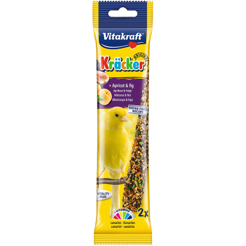 Vitakraft Kracker Canary Stick Apricot and Fig 58g 2 Pack