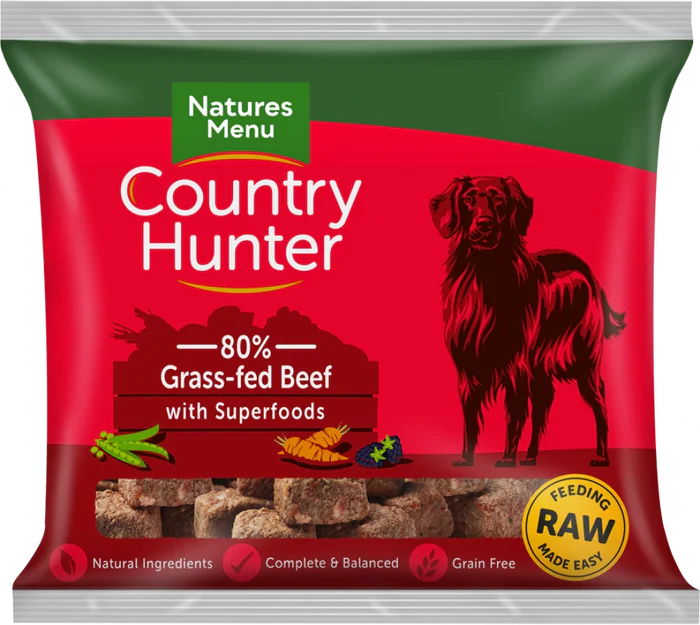 Country Hunter Nuggets Grass Fed Beef with Superfoods 1kg Snuffle and Swim
