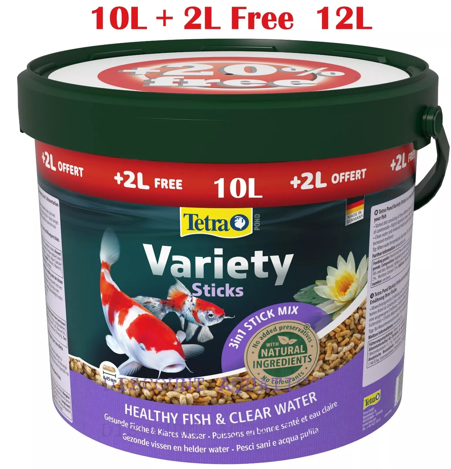 Tetra Sticks Variety 10L+2L Bucket