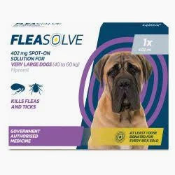 FleaSolve Spot on Dog VLarge x 1 Month