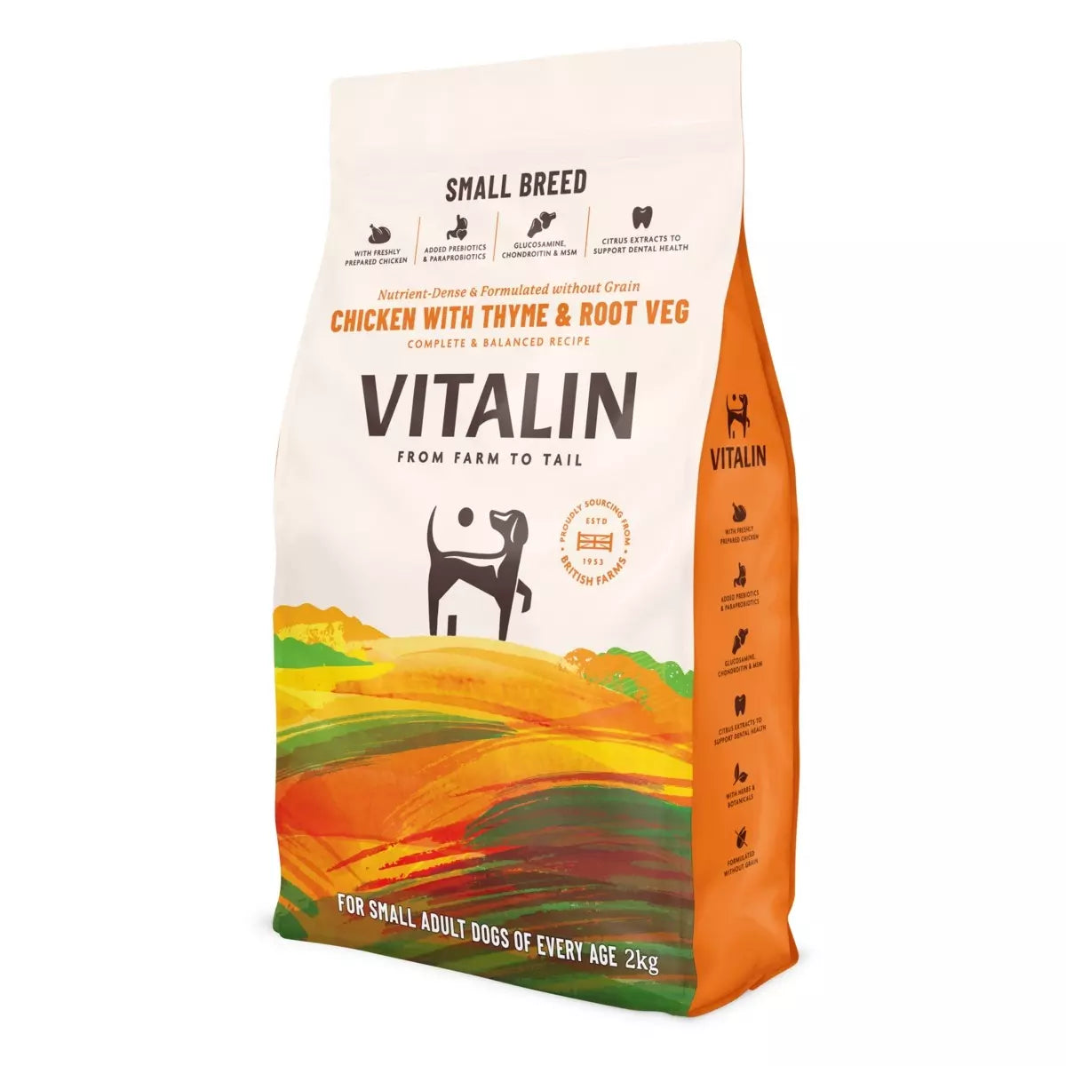Vitalin Adult Small Breed Chicken with Thyme & Veg 2kg