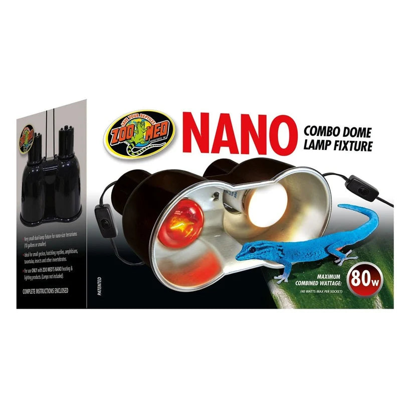 Zoo Med Nano Combo Dome Lamp Fixture - 80w