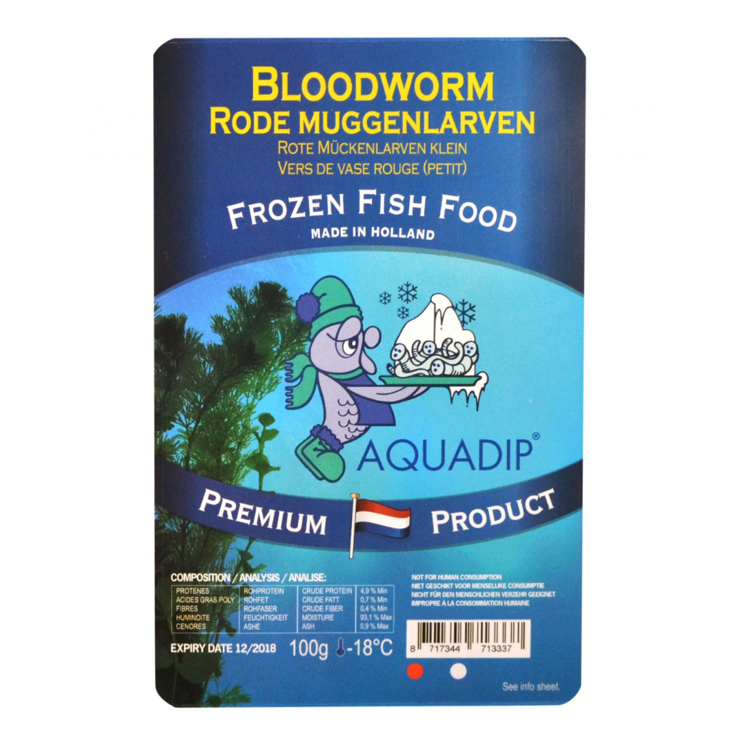 Bloodworm Small Frozen Food 100g Blister Pack