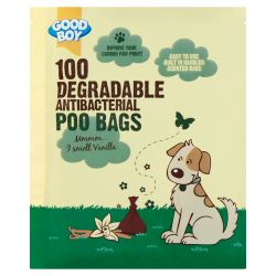 Good Boy Degradable Antibacterial Poo Bags, 100's