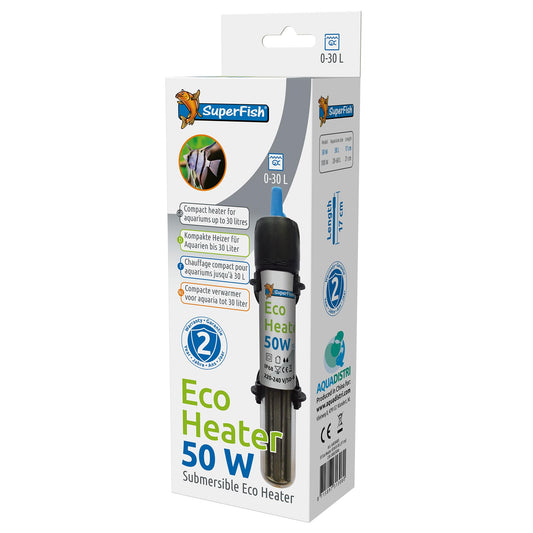 Superfish Eco Heater 50w 0-30L (17cm)