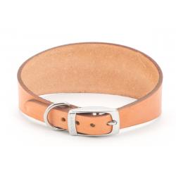 Ancol Whippet Collar Leather Tan, 30-34cm 2 S