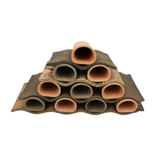 Ceramic Nature Stacking Plate Brown