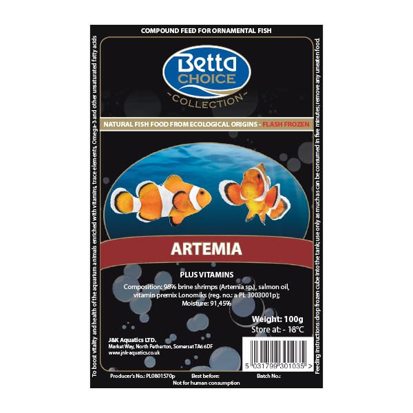 Betta Choice Frozen Blister Pack (Various Flavours)