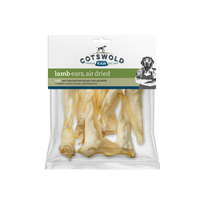 Cotswold Raw Lamb Ears Without Fur 100g