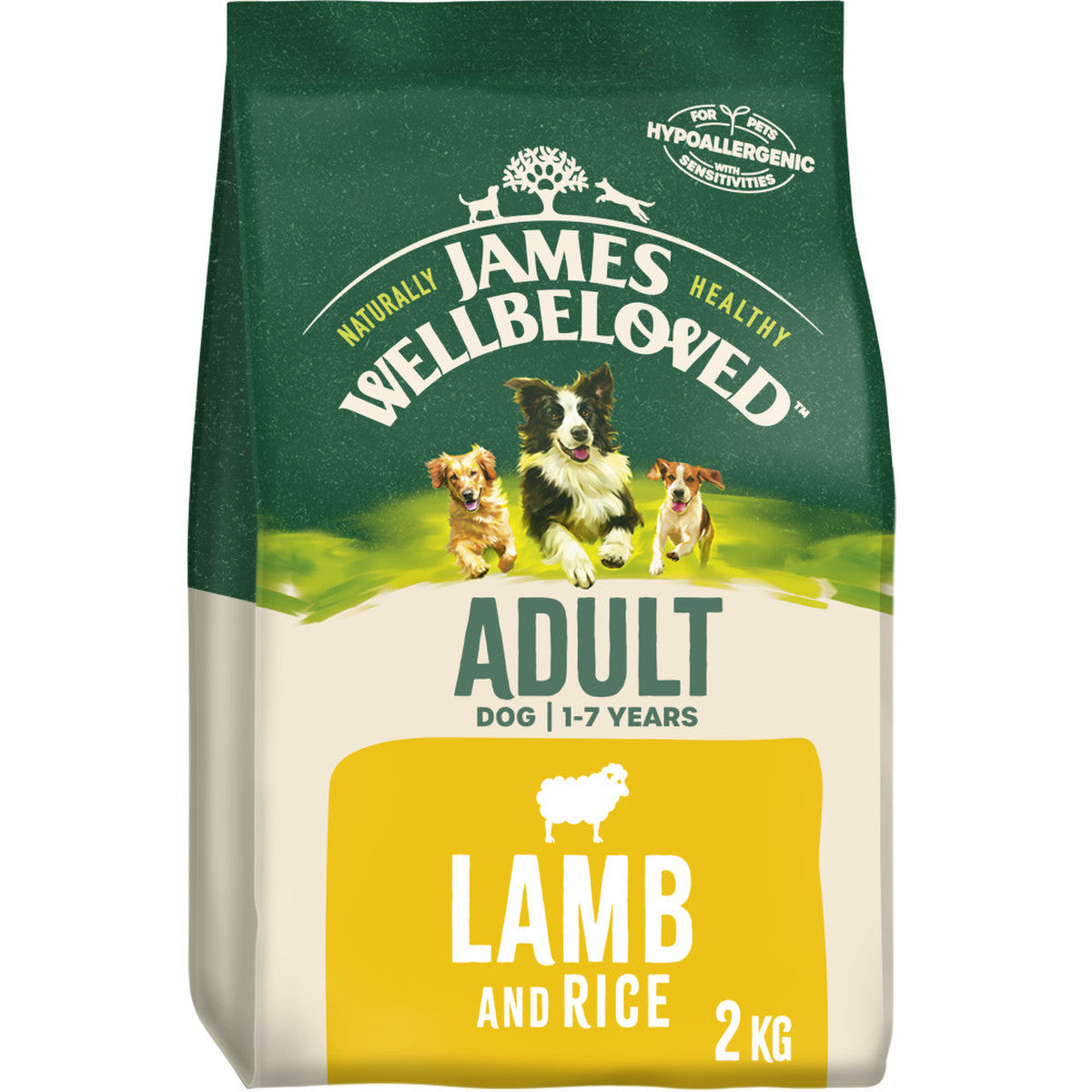 James Wellbeloved Adult Complete Dry Dog Food Lamb & Rice 2kg