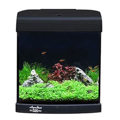 320 AquaStart 28L Glass Aquarium Gloss Black