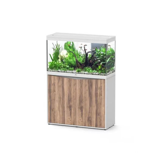 Splendid 100 Aquarium White + White Wood Cabinet