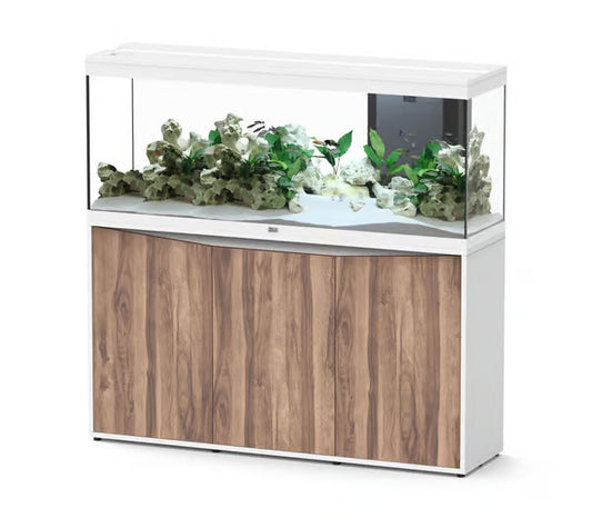 Splendid 150 Aquarium White + White Wood Cabinet