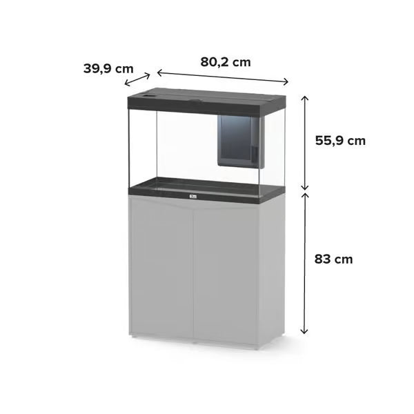 Splendid 80 Aquarium White + White Slat Cabinet