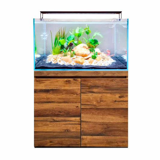 Fluval Visi-White 90 Aquarium and Cabinet - Hunton Oak