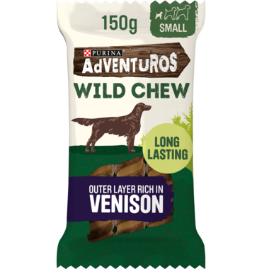 Adventuros Wild Chew Small Venison Rawhide Free Dog Treat
